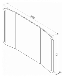 Misty Зеркало трюмо Стайл с Led подсветкой – фотография-2